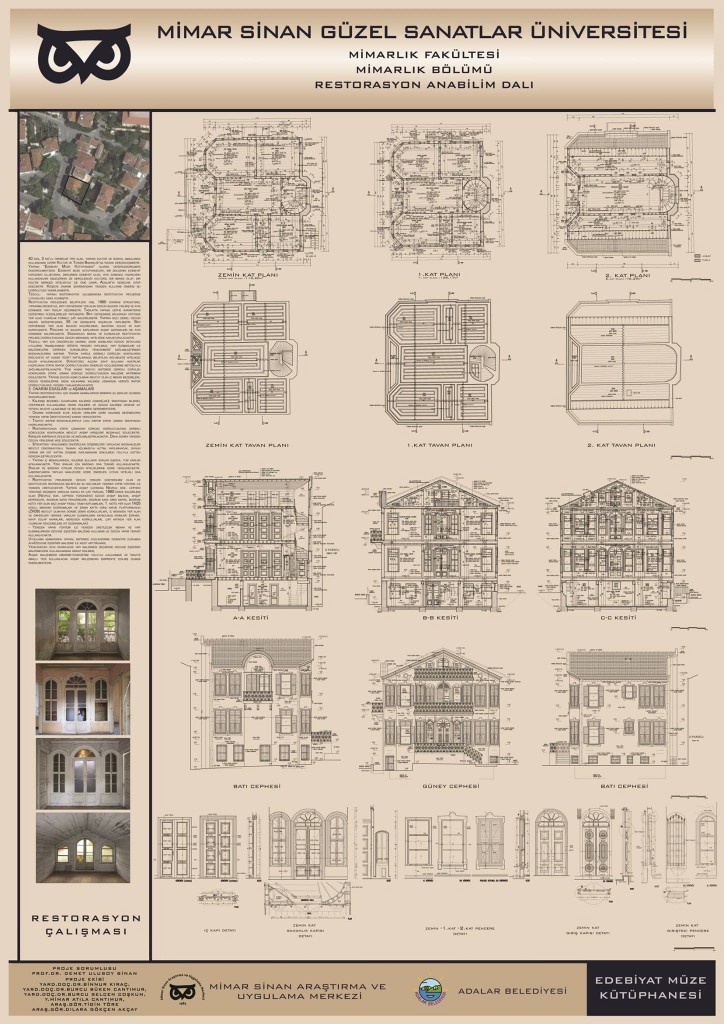 Büyükada Edebiyat müze kütüphanesi projesi