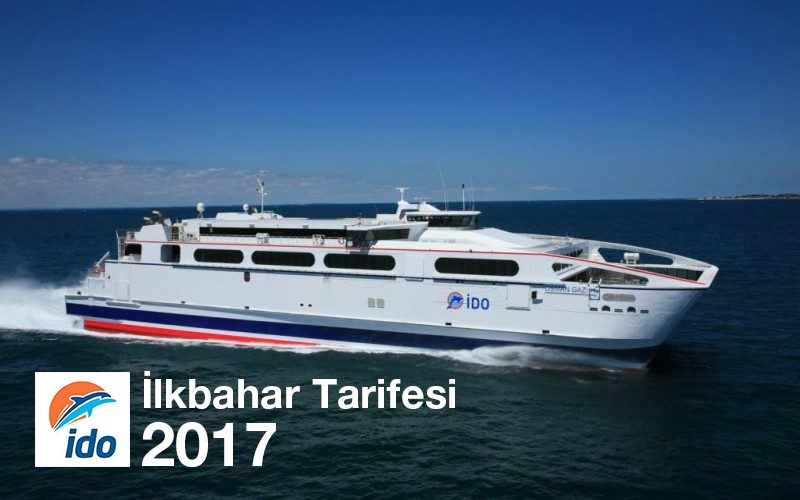 İDO İlkbahar Tarifesi 2017