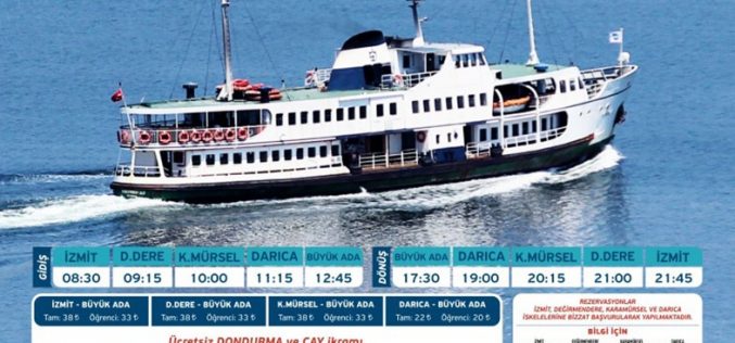 Kocaeli Belediyesi Büyükada Seferleri 2019