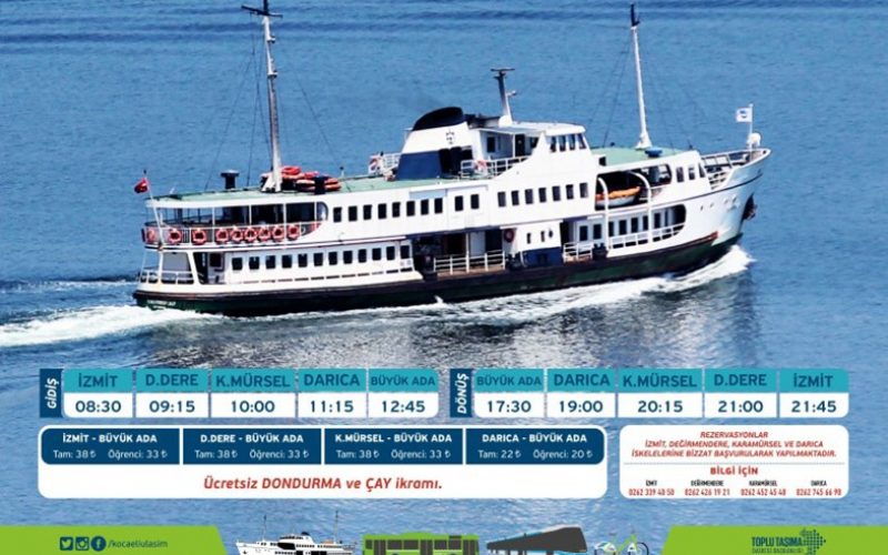 Kocaeli Belediyesi Büyükada Seferleri 2019