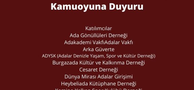 Adalı Sivil Toplum Kuruluşlarından Kamuoyuna Duyuru