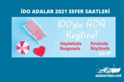 İDO Adalar 2021 Sefer Saatleri