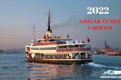 Adalar Ücret Tarifesi 2022